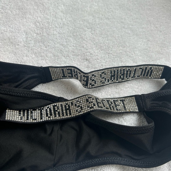 Victoria's Secret Black Bikini Bottom with Rhinestones - Picture 4 of 4